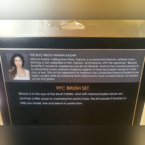 Manna Kadar Beauty 9pc Makeup Brush Set - Picture 3 of 4